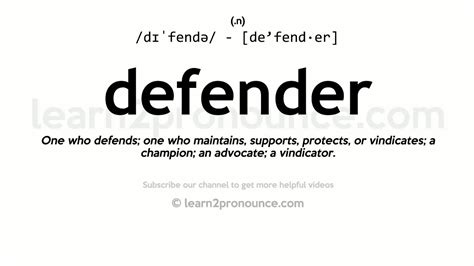 defender übersetzt|defender meaning in english.